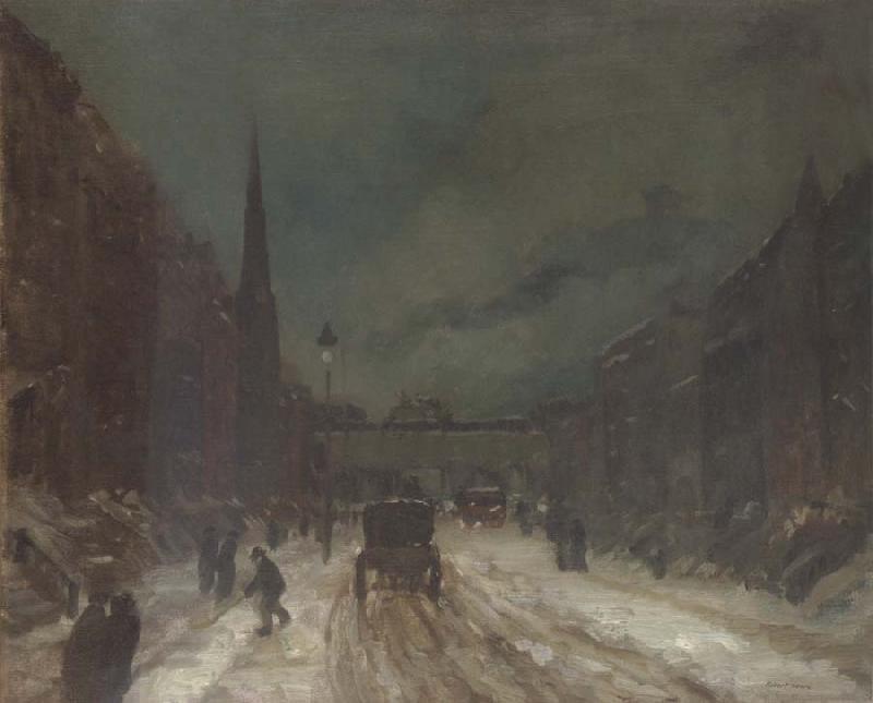  Street Scene with Snow